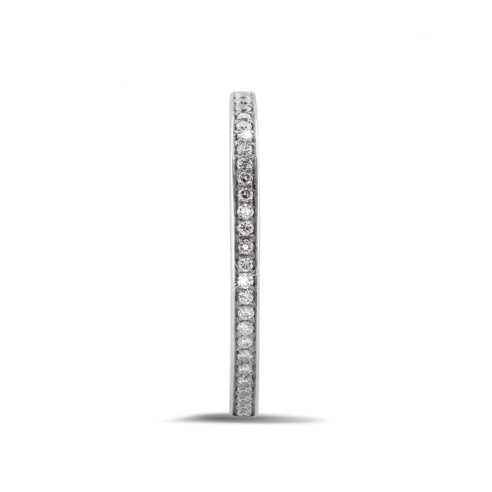 0.22 quilates alianza de diamantes (banda completa) en oro blanco 