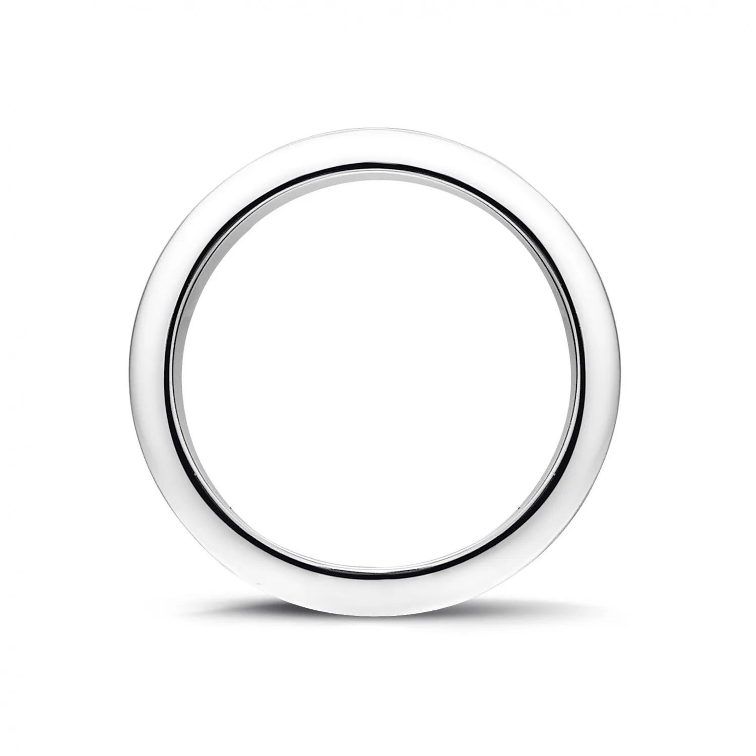 0.68 quilates alianza (banda completa) en oro blanco con diamantes negros 