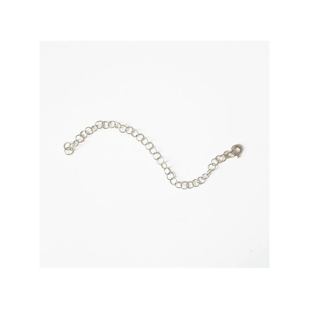 Alargador 11cm plata