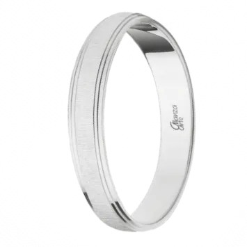 Alianza Oro 9 kt. Blanco 3,5 mm.