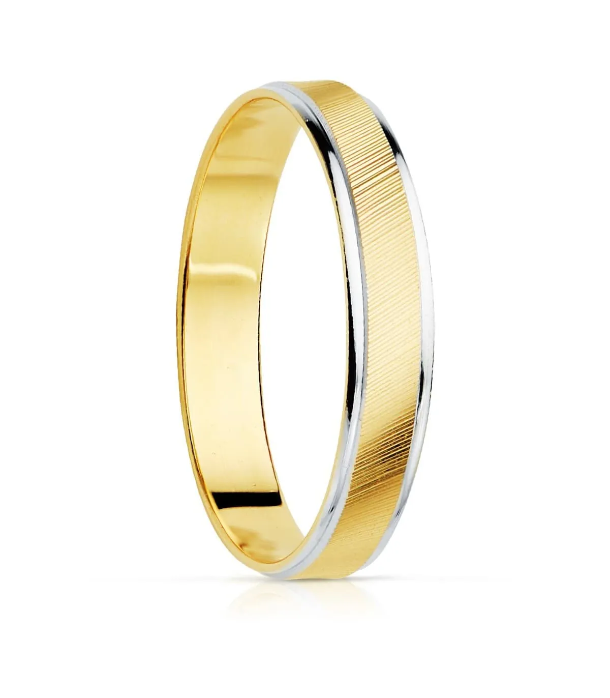 Alianza Palermo 3.5 mm Oro Bicolor 18K