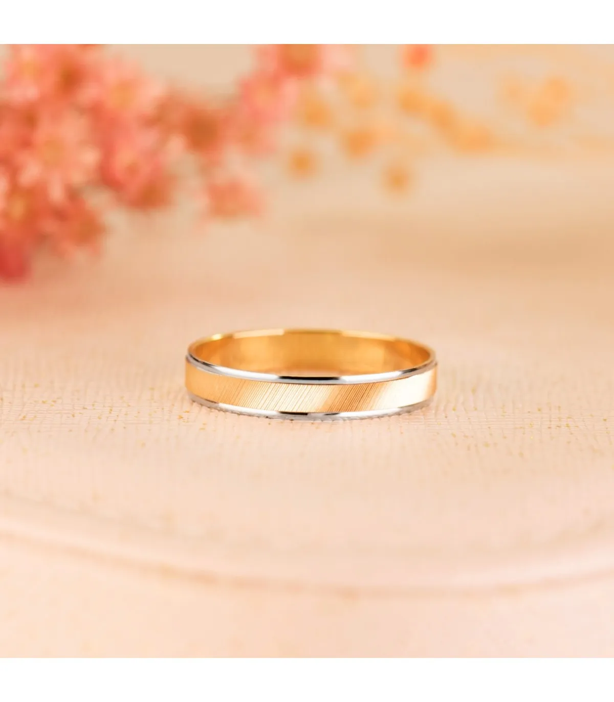 Alianza Palermo 3.5 mm Oro Bicolor 18K