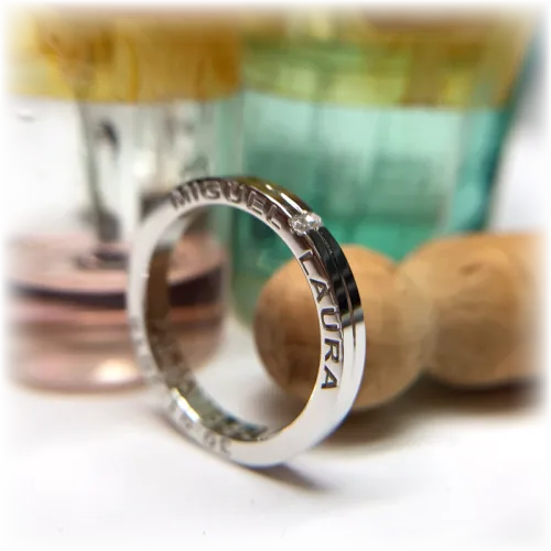 Alianza Plata Personalizada