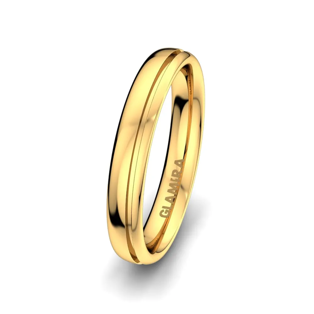 Anillo de boda White Fay 4 mm