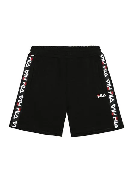 bermudas fila tappen negro para niño