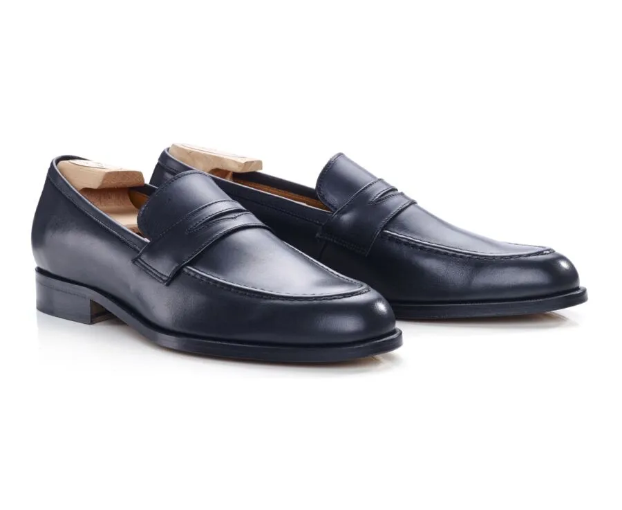 BLACK LEATHER MEN'S LOAFERS  DIXTON
