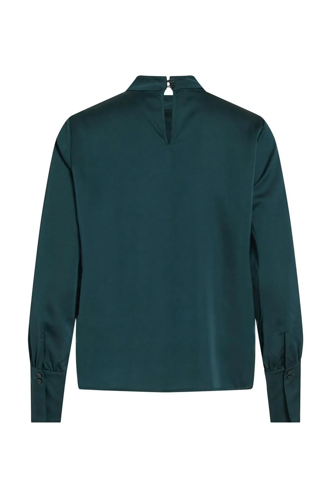 BLUSA CUELLO ALTO VIELLETTE HI VERDE DUCK