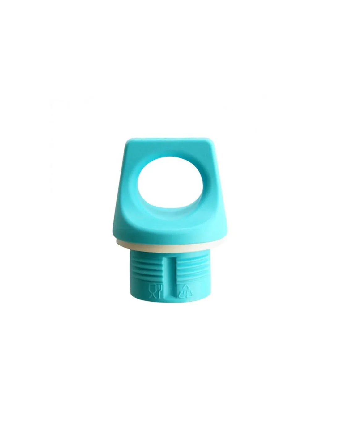 BOTELLA ALUMINIO FUTURA 0,6 L.TAPóN AZUL NARANJA