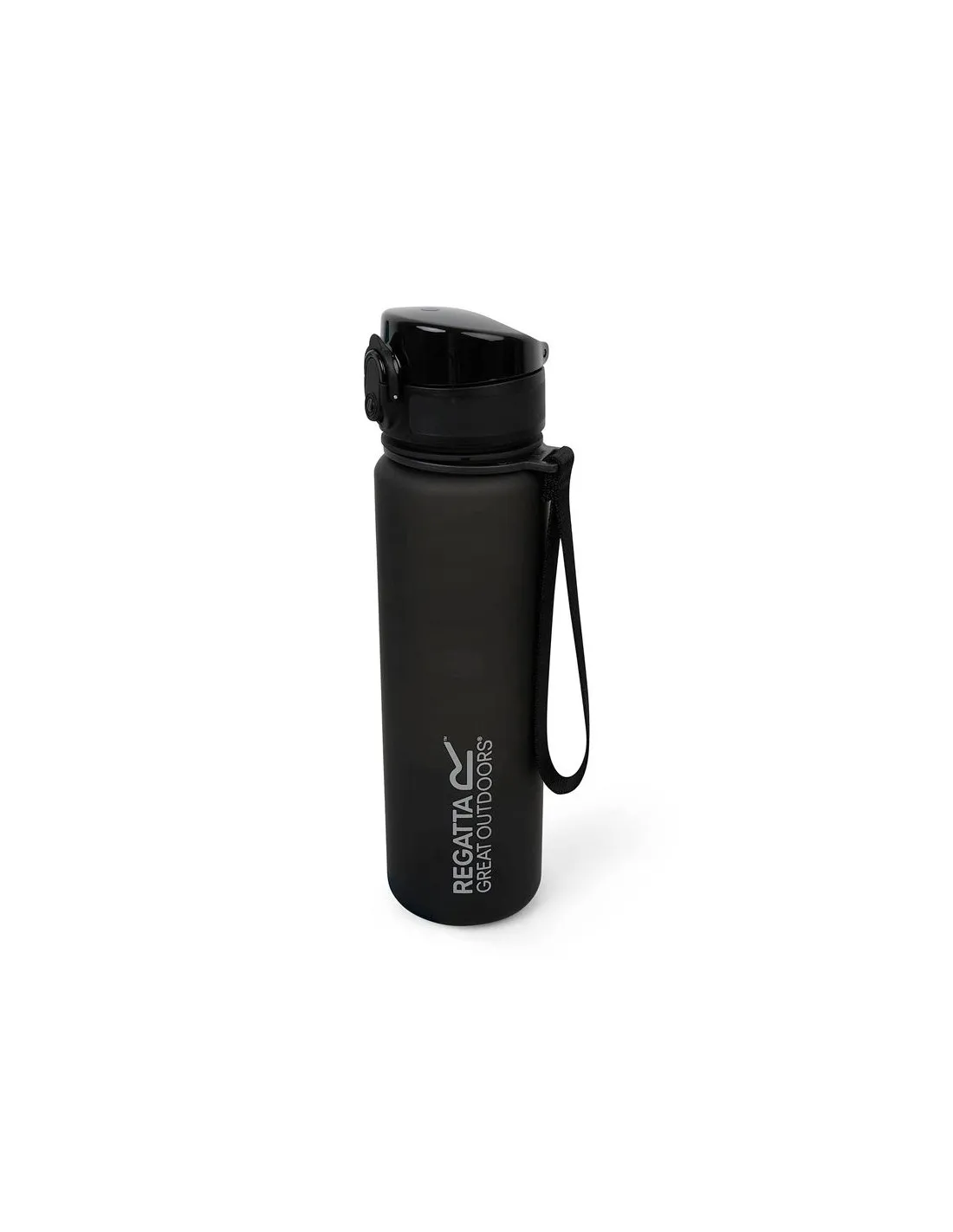 Botella de Camping Regatta 0.6L Tritan Flip Negro