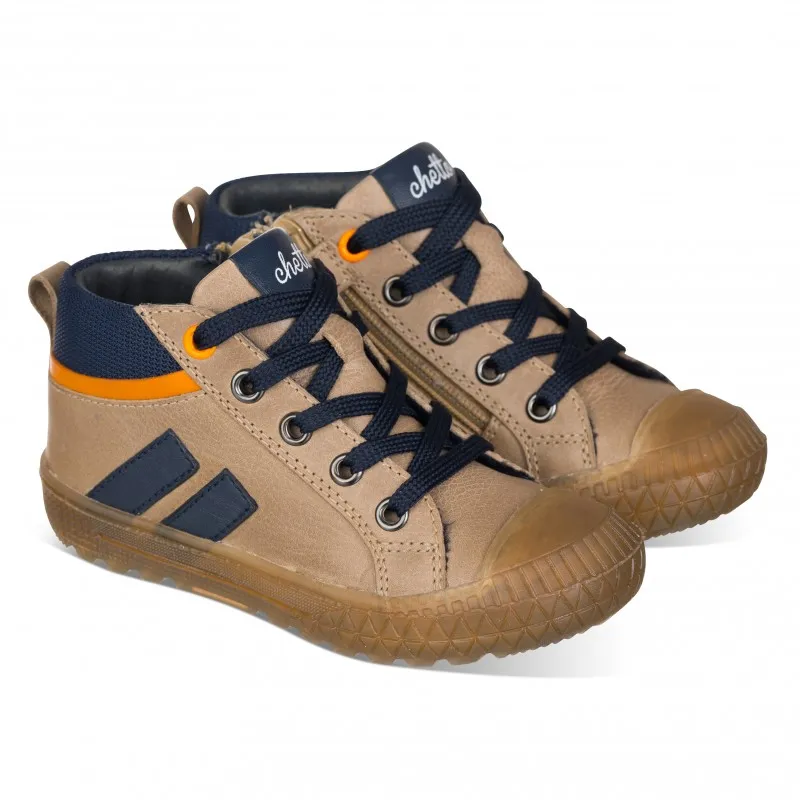 Botin para niño en piel