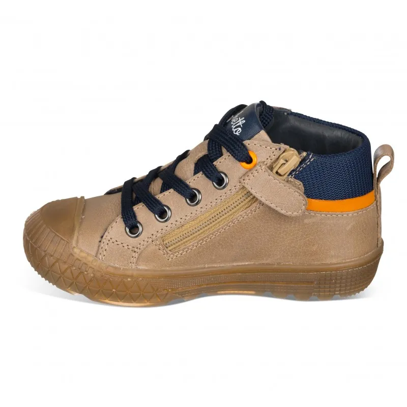 Botin para niño en piel