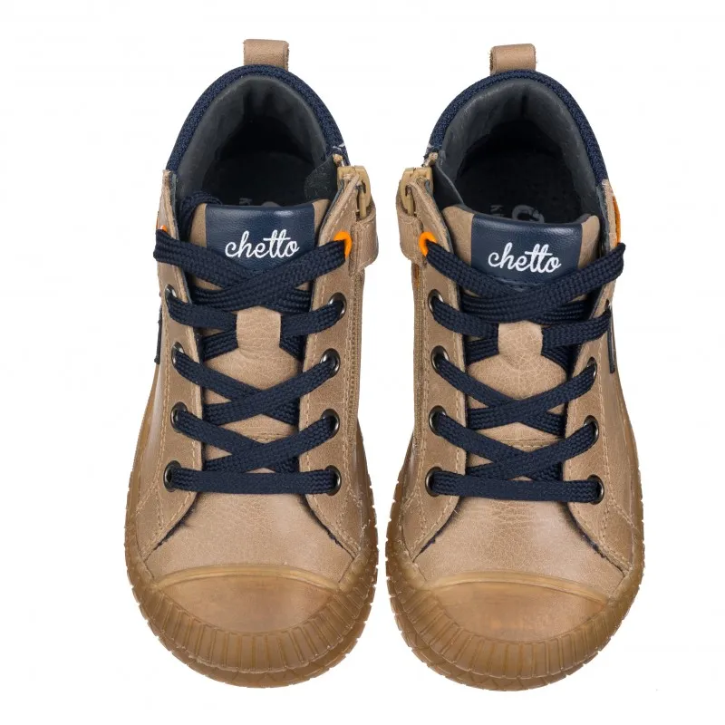 Botin para niño en piel