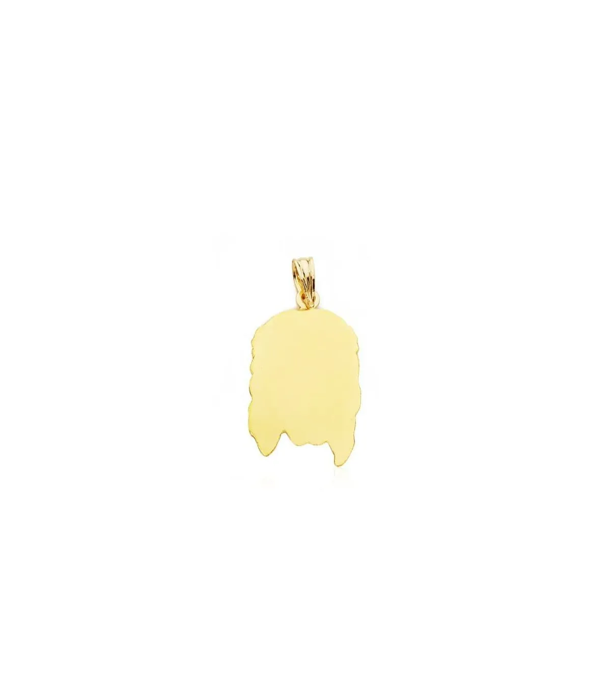 Cabeza Cristo 18 Ktes 20x14mm