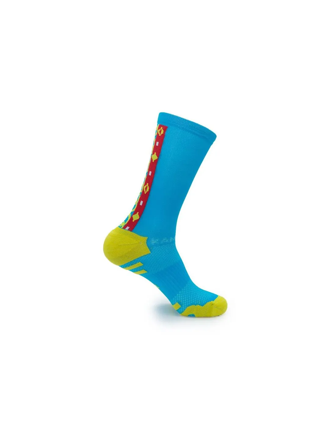 Calcetines de Running Kamuabu Señera Valenciana 3.0  Azul Rojo Amarillo