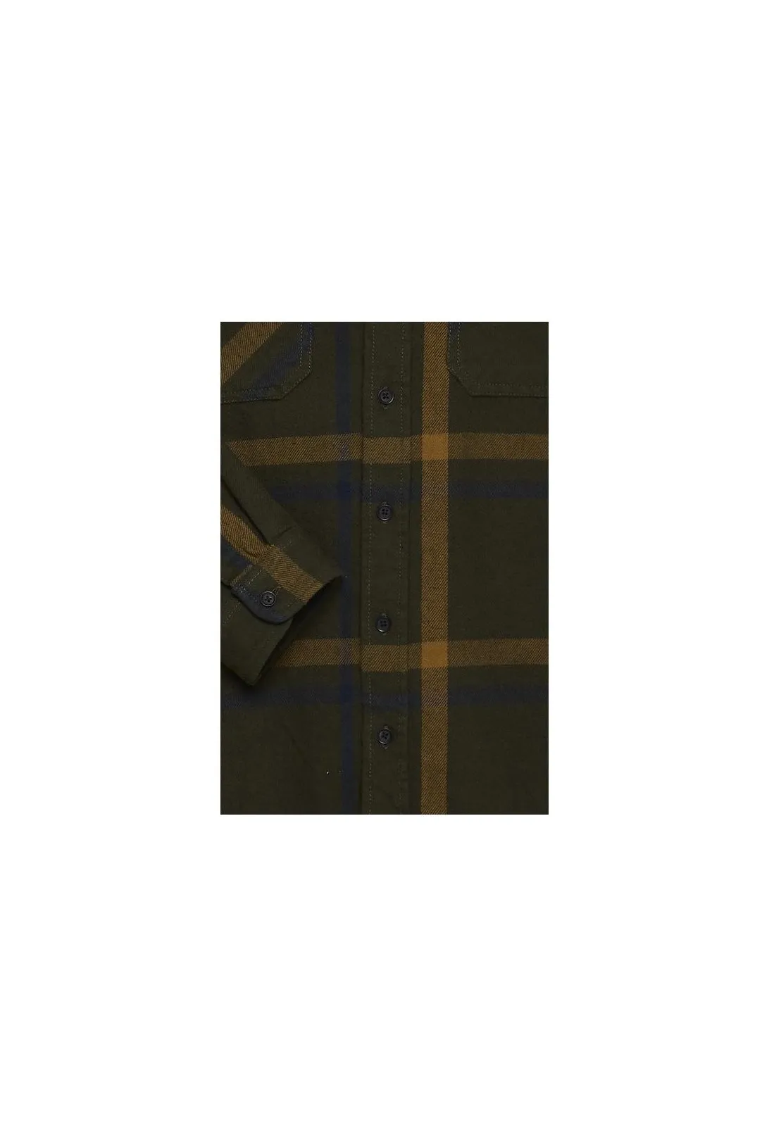 Camisa hombre dos bolsillos verde oliva