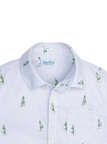 camisa mayoral windsurf azul para niño