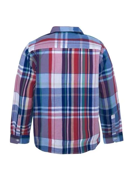 camisa pepe jeans nigel azul para niño