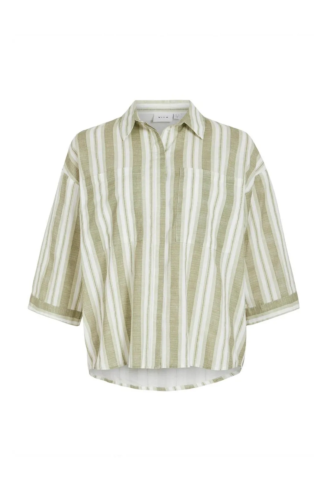 CAMISA RAYAS VIETNI VERDE OLIVA