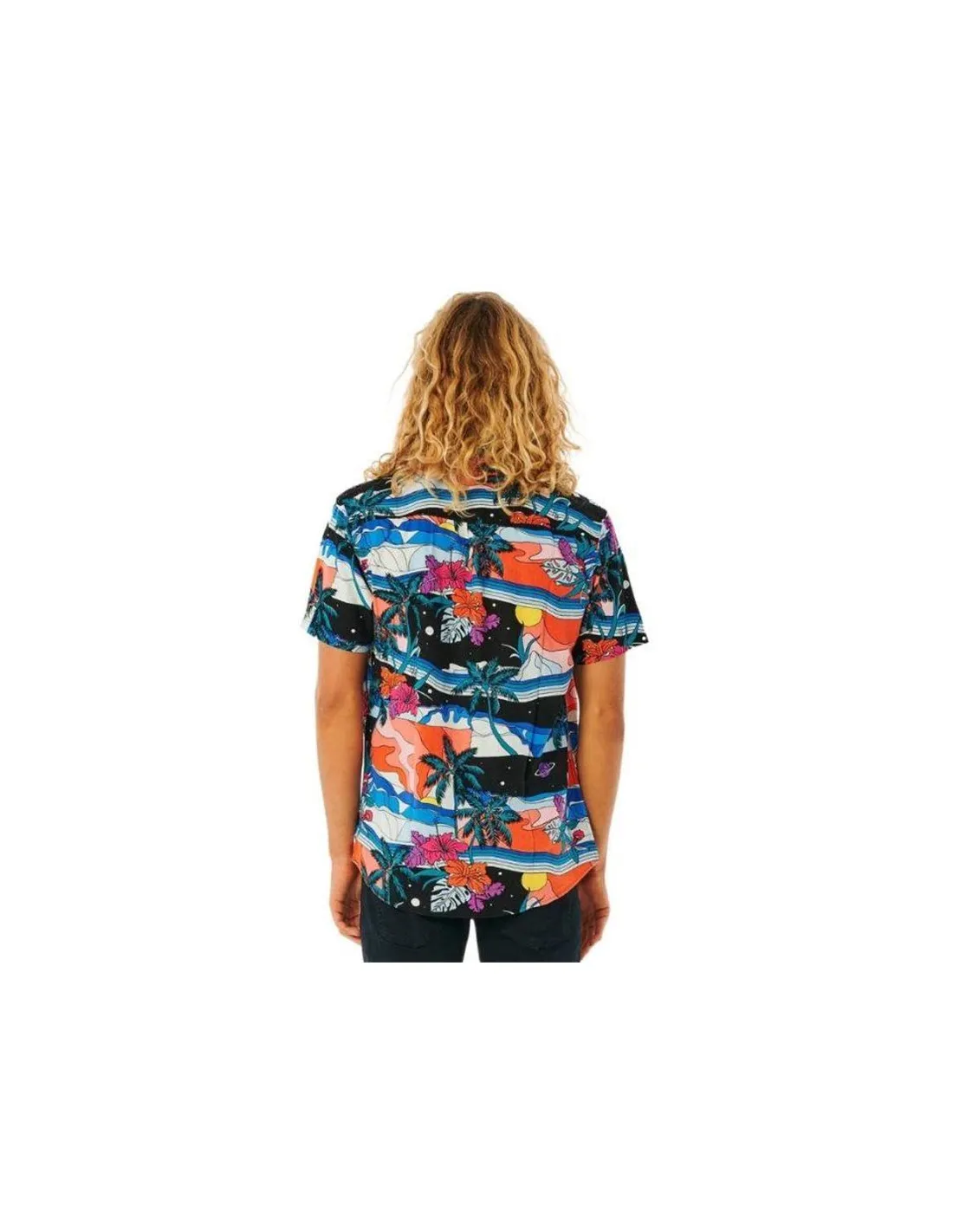 Camisa Rip Curl Party Pack Negro Hombre Azul