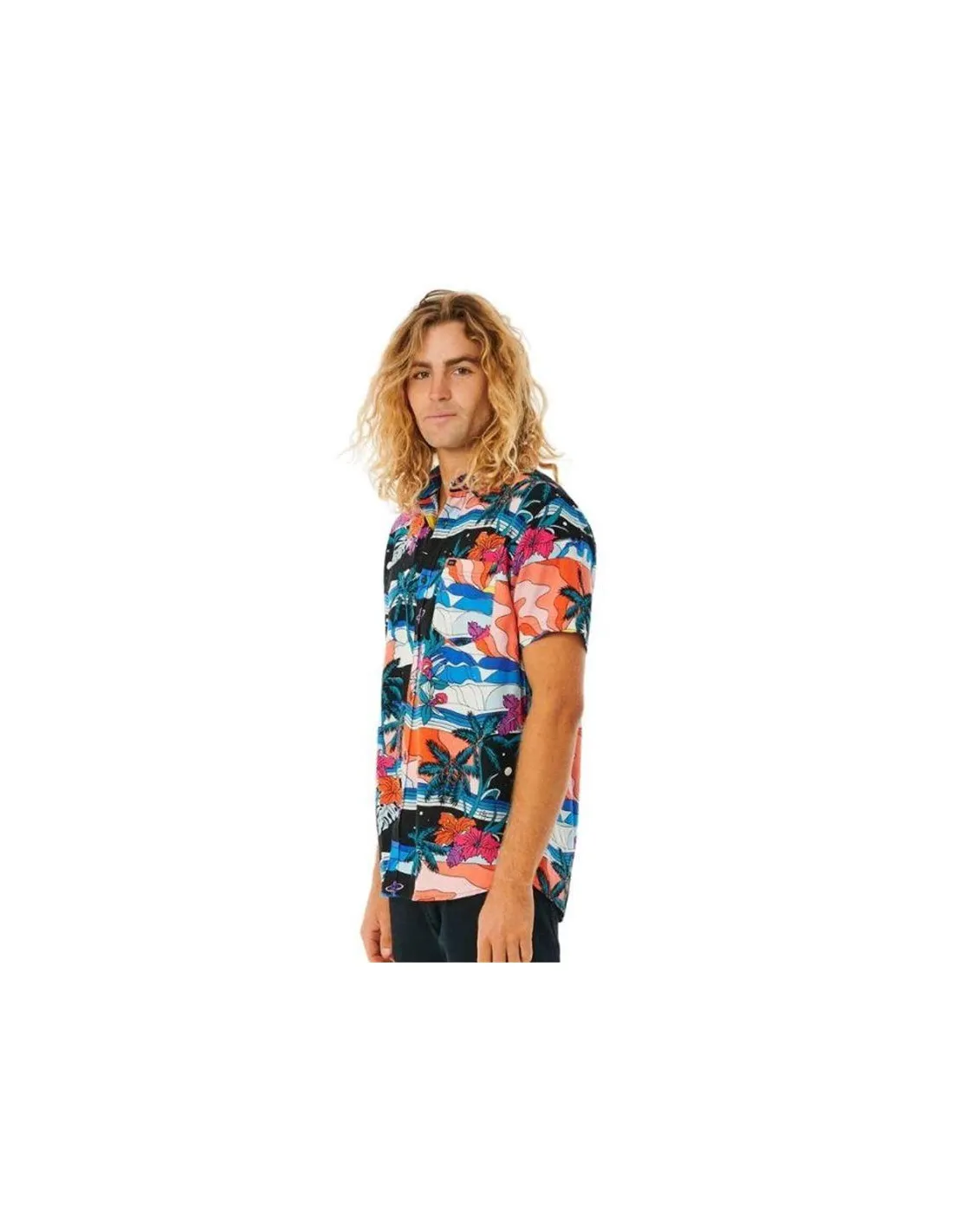 Camisa Rip Curl Party Pack Negro Hombre Azul