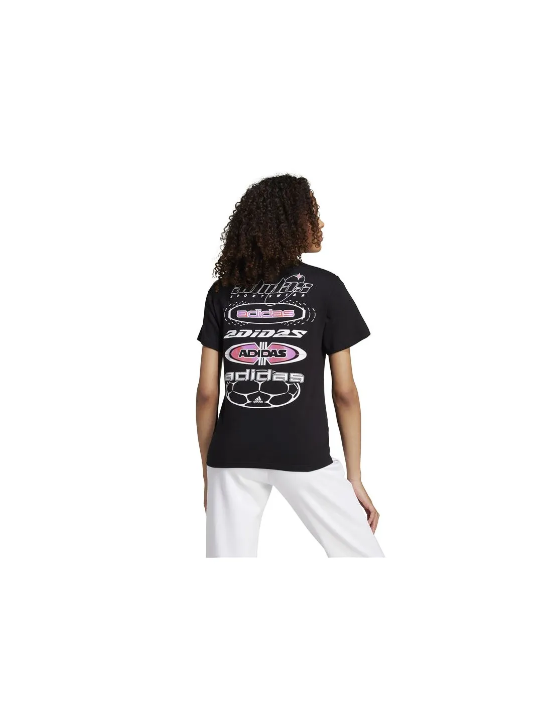 Camiseta adidas House Of Tiro Summer Graphic Mujer Negro