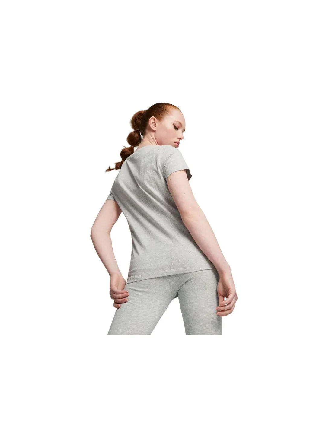 Camiseta Casual Puma Squad Graphicc Tlight Gray Hea Mujer