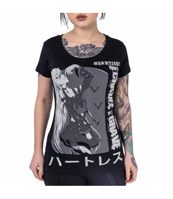 Camiseta Cradle T Negra Chica Black Ladies Manga Corta Innocent