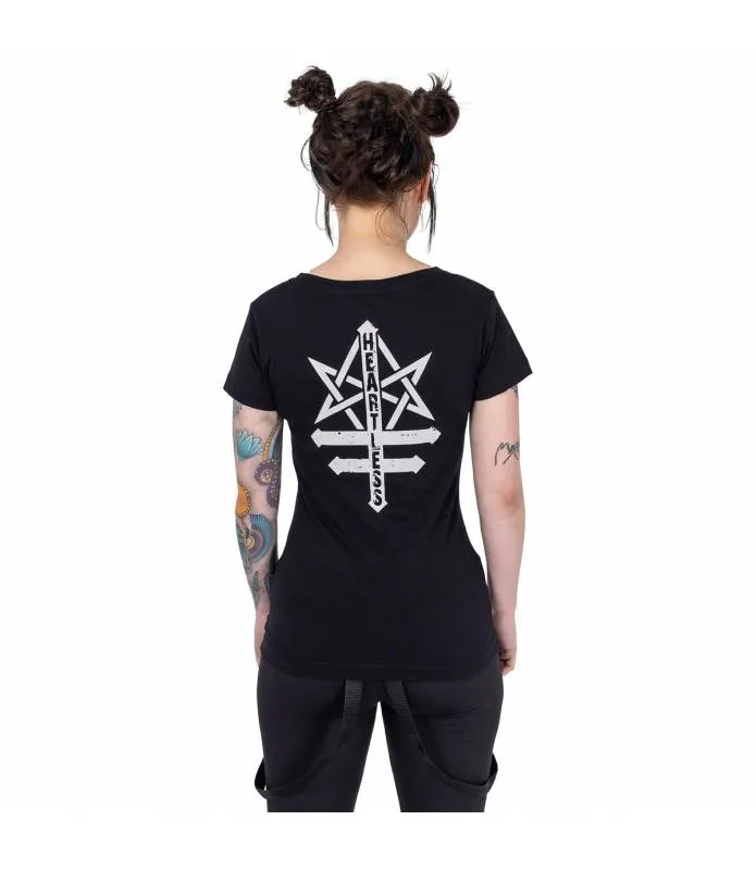 Camiseta Cradle T Negra Chica Black Ladies Manga Corta Innocent