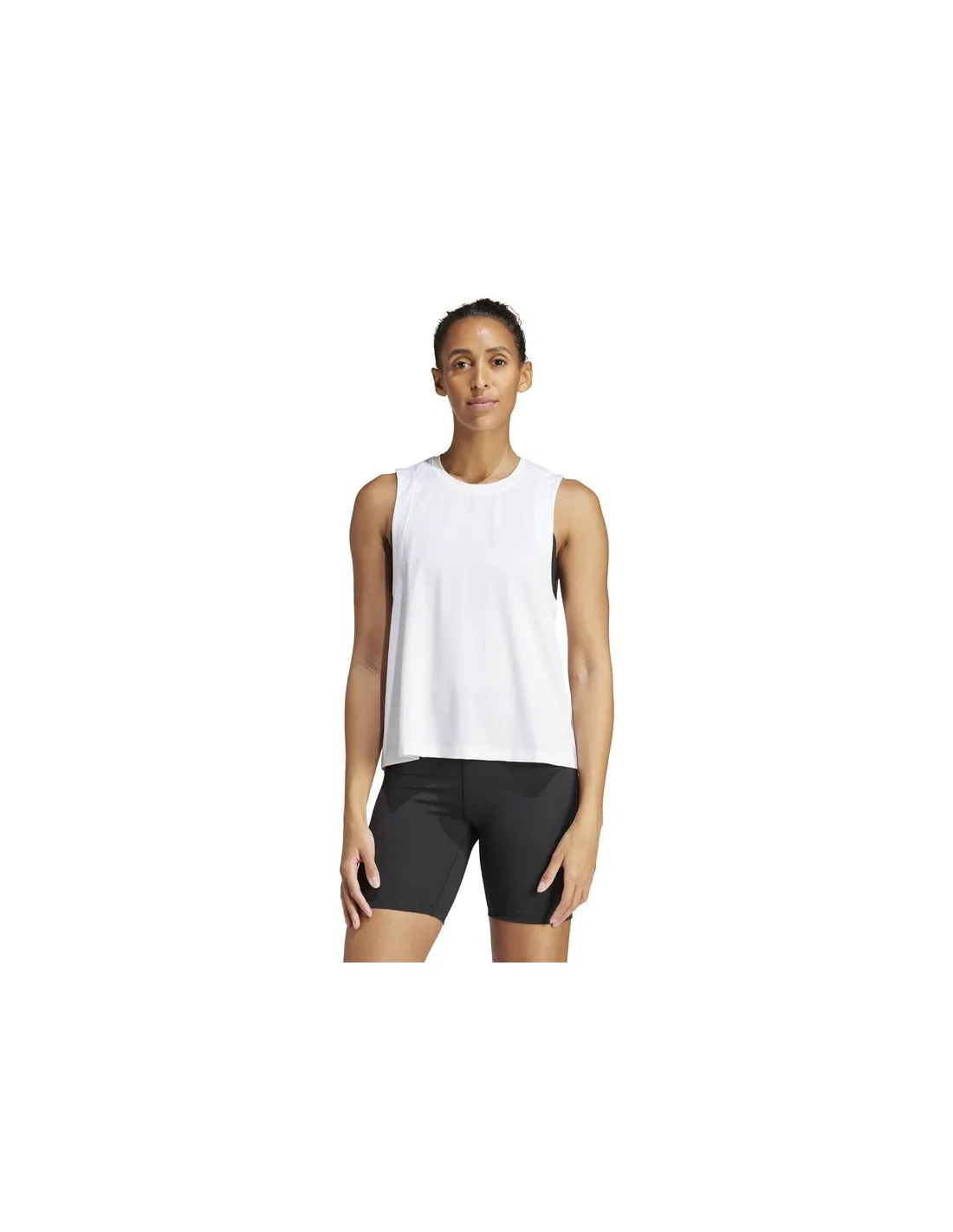 Camiseta de Fitness adidas Studio Tank Mujer Blanco