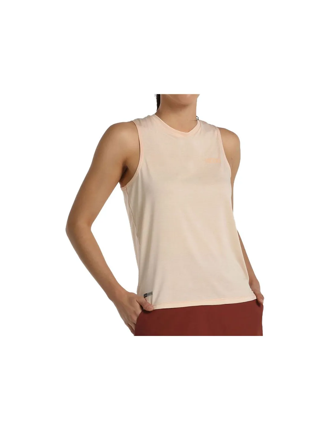 Camiseta de Montaña +8000 Almen Naranja Pastel Bicolor Mujer