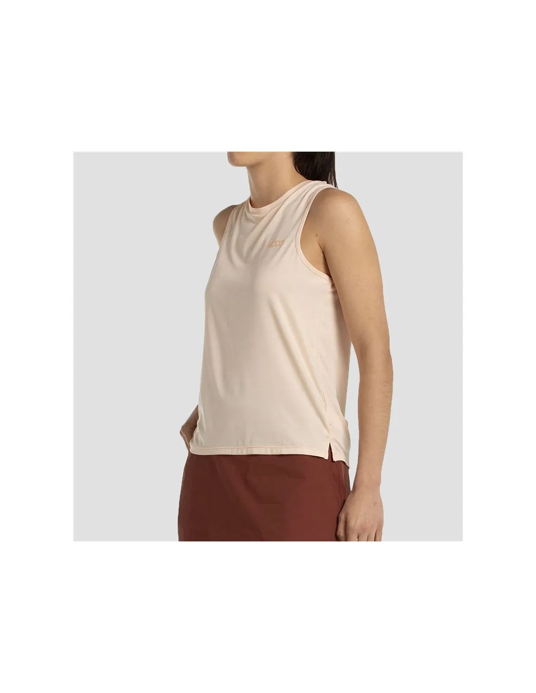 Camiseta de Montaña +8000 Almen Naranja Pastel Bicolor Mujer