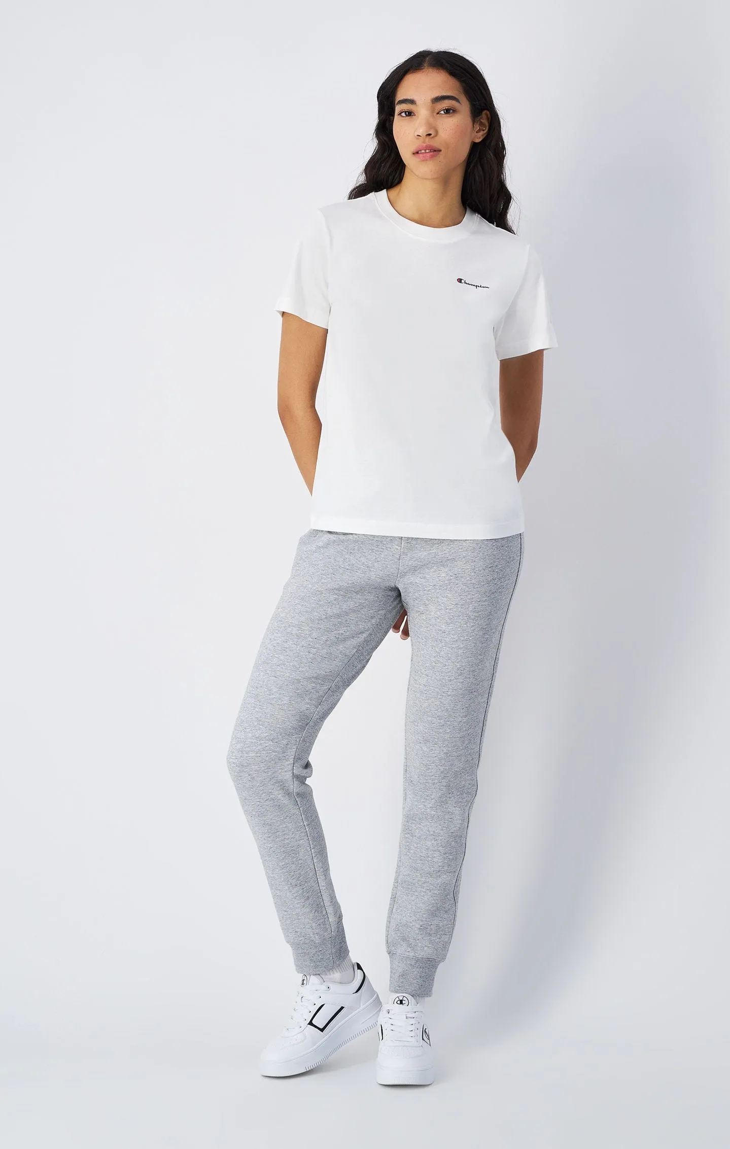 Camiseta de punto con logotipo pequeño