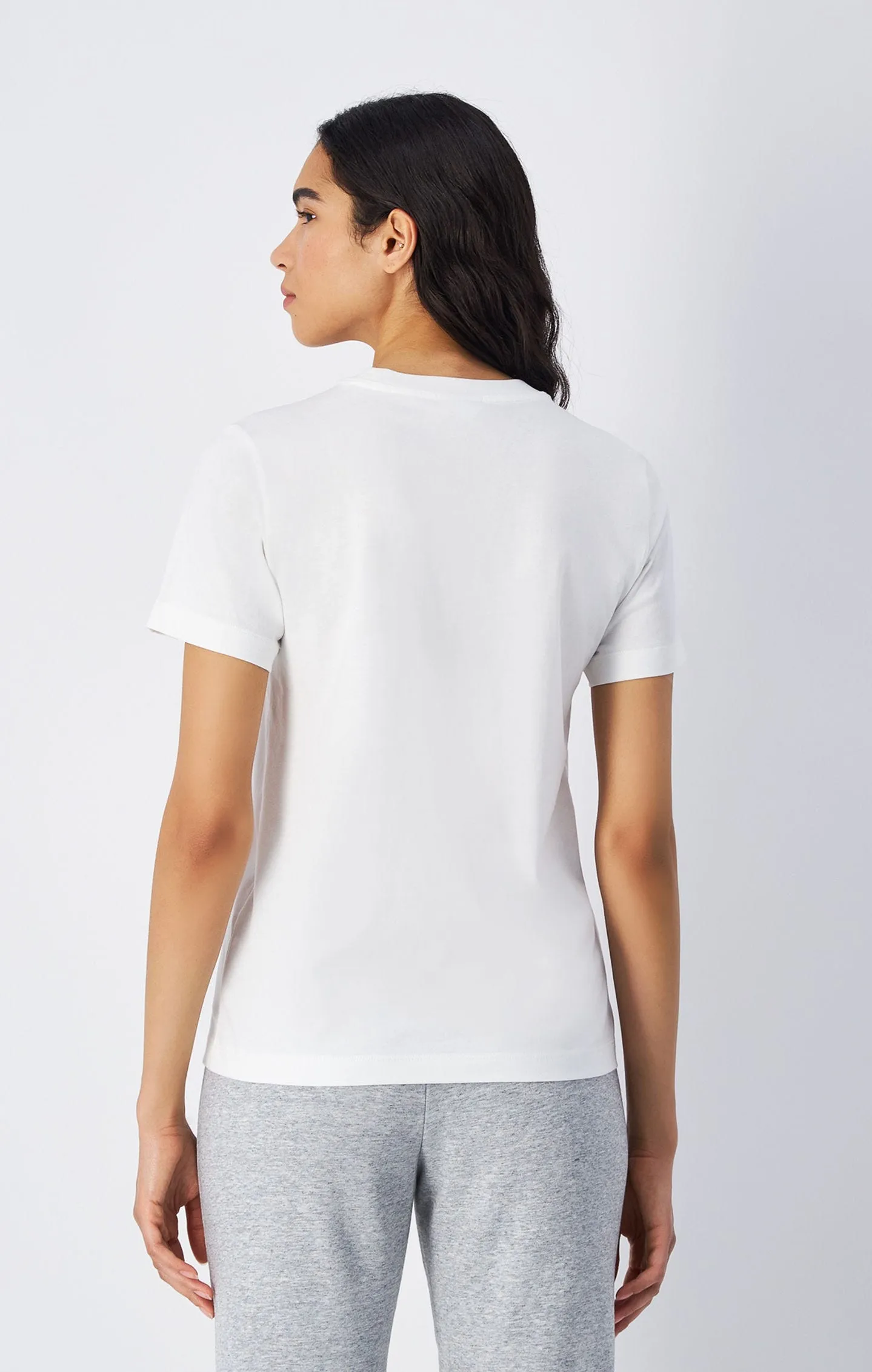 Camiseta de punto con logotipo pequeño