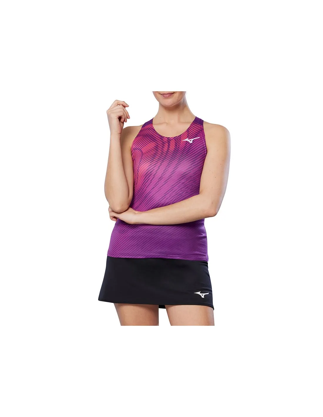 Camiseta De Pádel Mizuno Charge Printed Mujer Púrpura