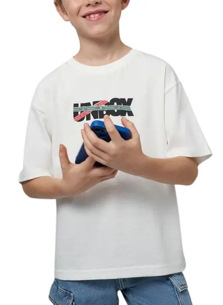 Camiseta Mayoral Interactiva QR blanco Para Niño