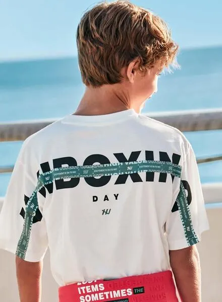 Camiseta Mayoral Interactiva QR blanco Para Niño