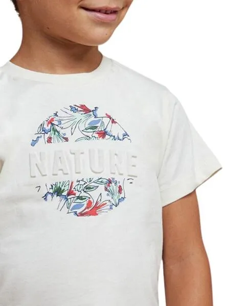 Camiseta Mayoral Nature Blanco Para Niño