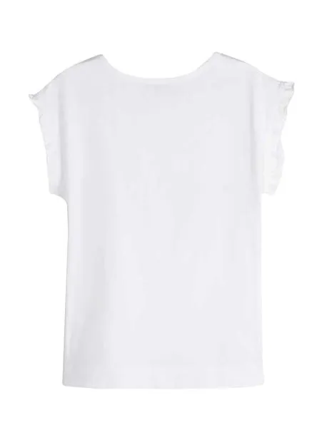 camiseta mayoral paris blanco para niña