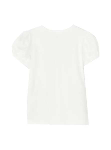 Camiseta Name It Florida Gafas Blanca para Niña