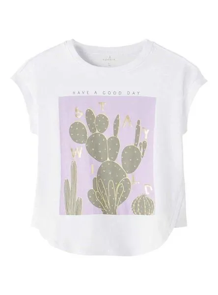 Camiseta Name It Hasine Blanco para Niña