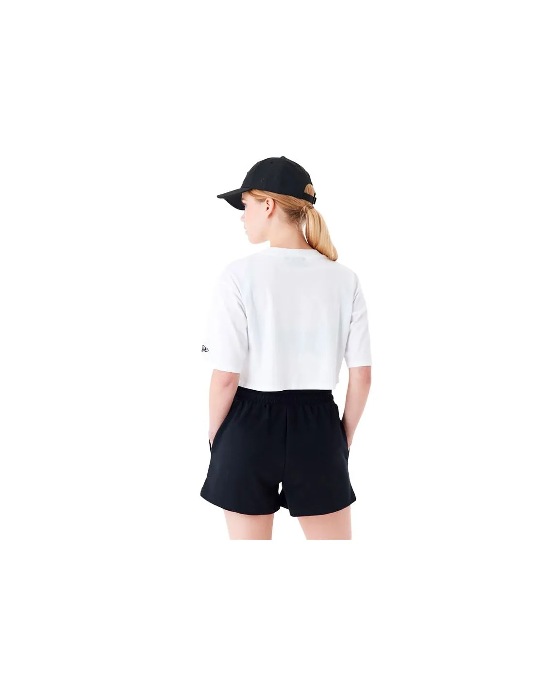 Camiseta New Era Crop New York Yankees MLB Lifestyle Mujer Blanco