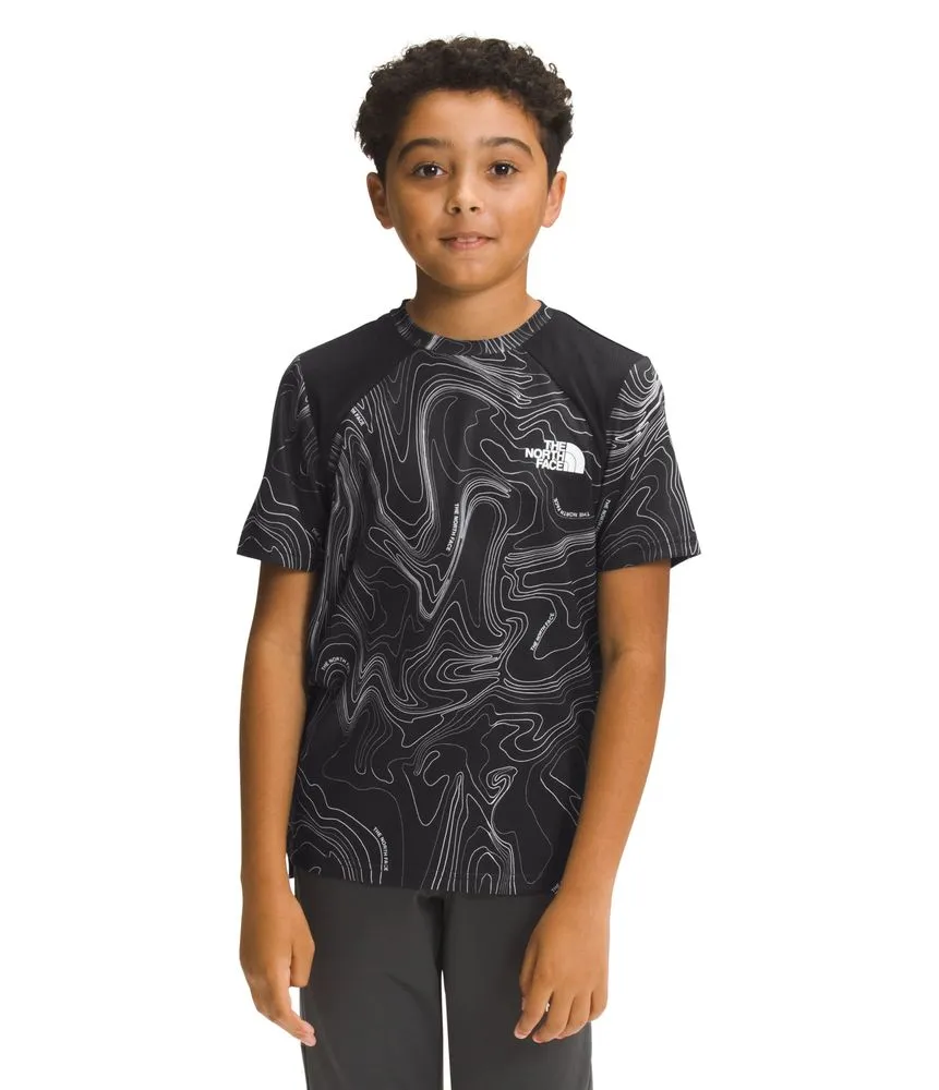 Camiseta Para Niño Printed S/S Never Stop Tee Color Negro The North Face