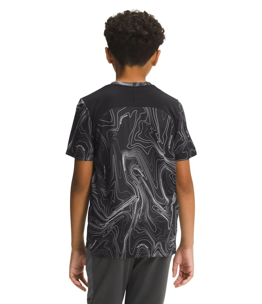 Camiseta Para Niño Printed S/S Never Stop Tee Color Negro The North Face