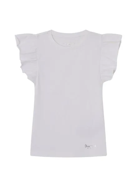 Camiseta Pepe Jeans Quanise Blanco Para Niña