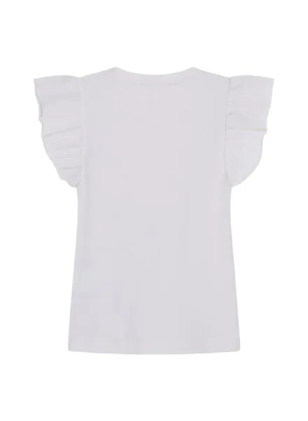 Camiseta Pepe Jeans Quanise Blanco Para Niña