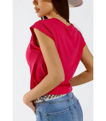 Camiseta Uta Frunces