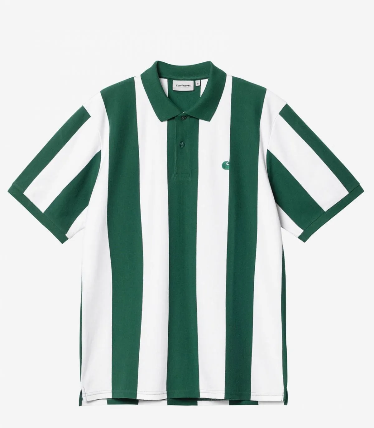 CARHARTT WIP POLO PARA HOMBRE VERDE/BLANCO  HINTON POLO