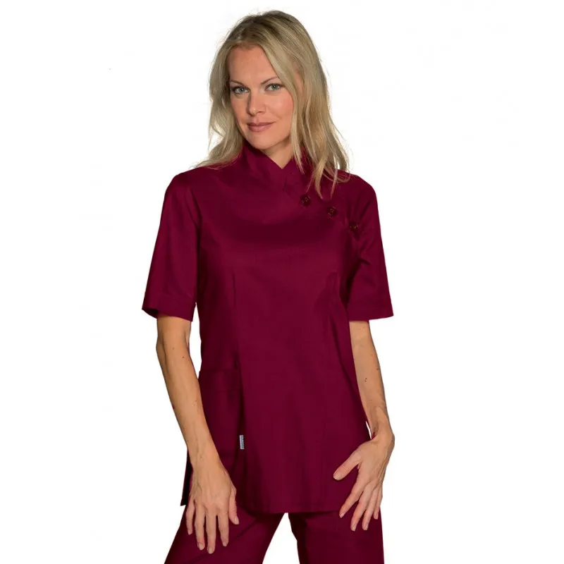 CASACA TAIPEI BURDEOS CON BOTONES Y CREMALLERA LATERAL  OFERTA TALLA XL
