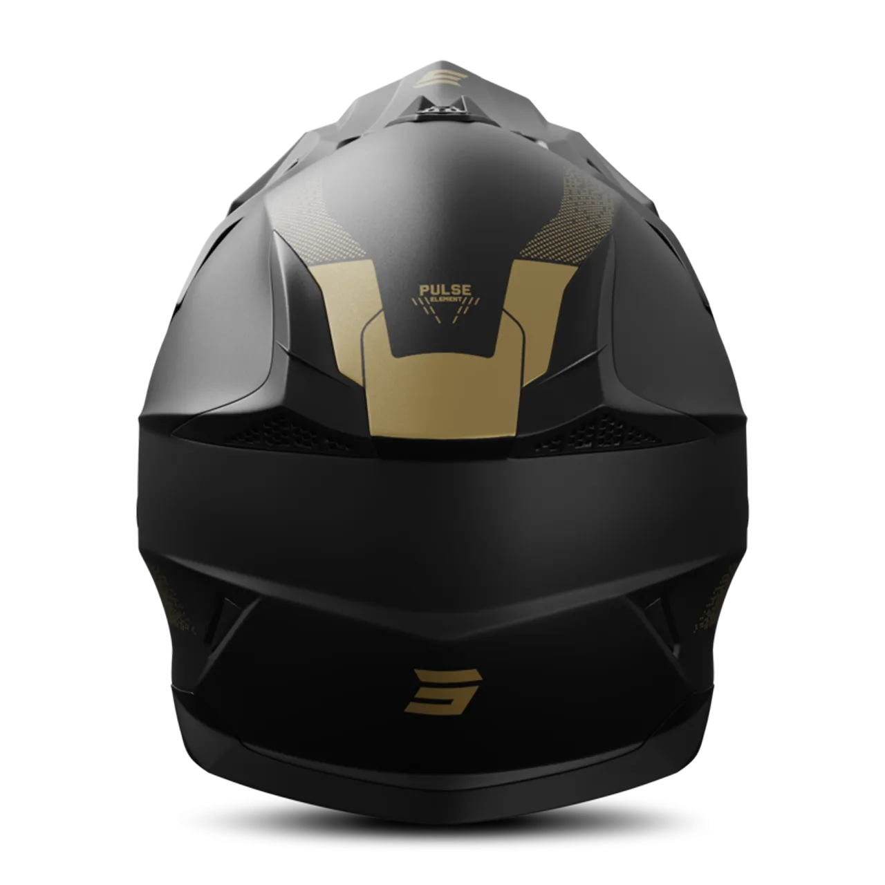 Casco de Cross Shot Pulse Element Dorado Mate