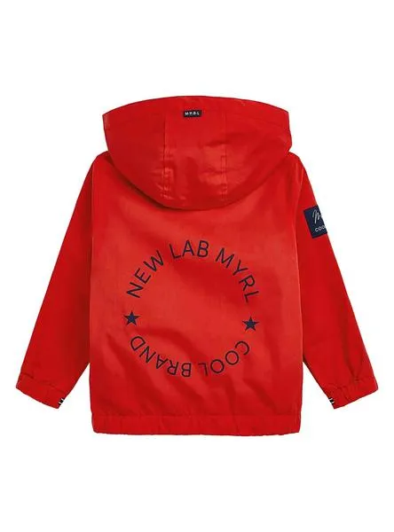 cazadora mayoral cortavientos rojo para niño